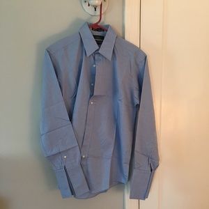 Mens Blue Dress Shirt
